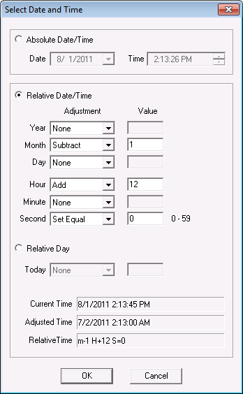 Select Date and Time